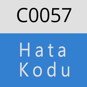 C0057 hatasi