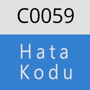 C0059 hatasi