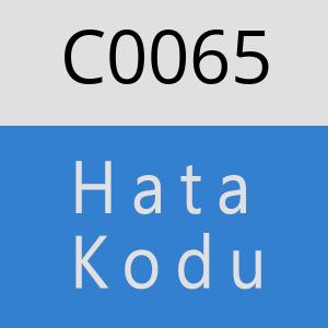 C0065 hatasi