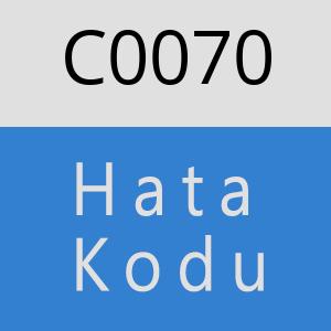 C0070 hatasi