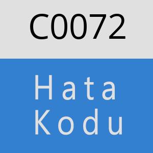 C0072 hatasi