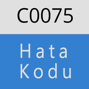 C0075 hatasi