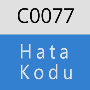 C0077 hatasi