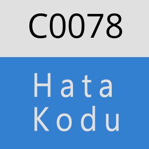 C0078 hatasi