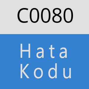 C0080 hatasi