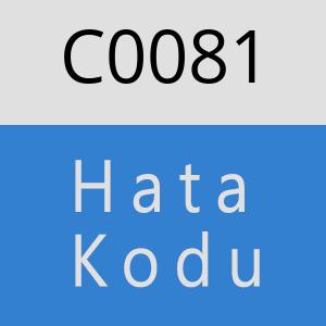 C0081 hatasi