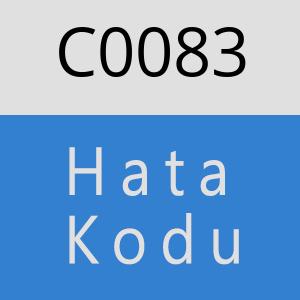 C0083 hatasi