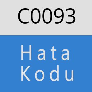 C0093 hatasi