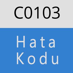 C0103 hatasi