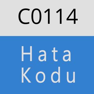 C0114 hatasi