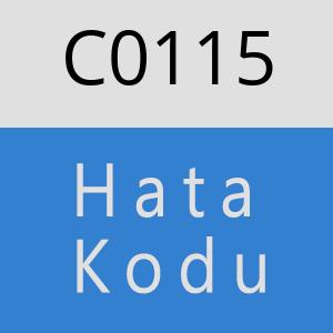 C0115 hatasi