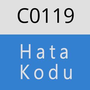 C0119 hatasi