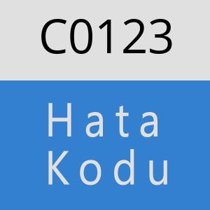 C0123 hatasi