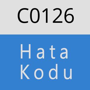 C0126 hatasi