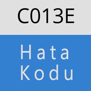 C013E hatasi