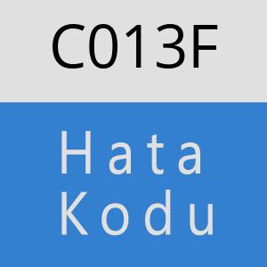 C013F hatasi