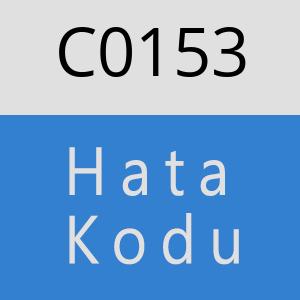 C0153 hatasi