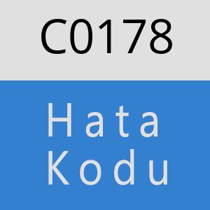 C0178 hatasi