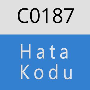 C0187 hatasi