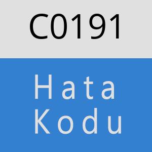 C0191 hatasi