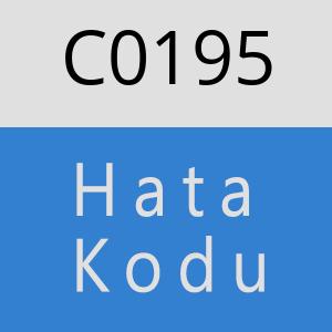 C0195 hatasi