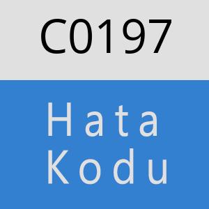 C0197 hatasi