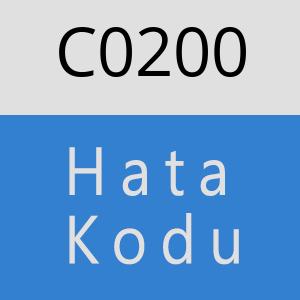 C0200 hatasi