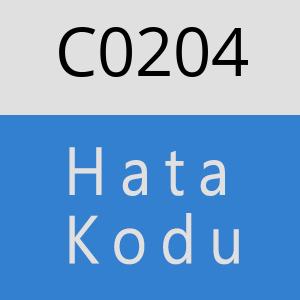 C0204 hatasi