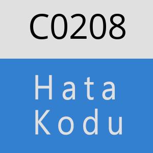 C0208 hatasi