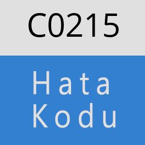 C0215 hatasi