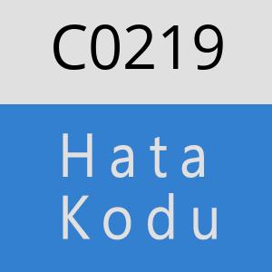 C0219 hatasi