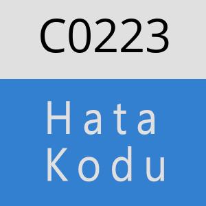 C0223 hatasi