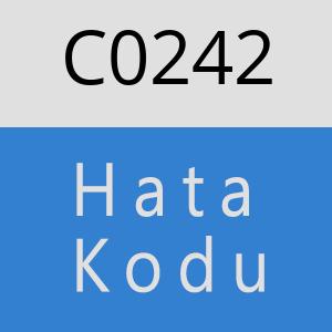 C0242 hatasi