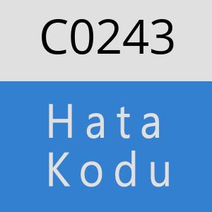 C0243 hatasi