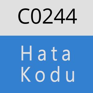 C0244 hatasi