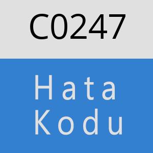 C0247 hatasi