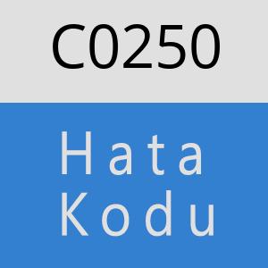 C0250 hatasi