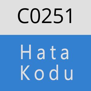 C0251 hatasi