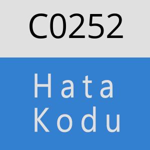 C0252 hatasi