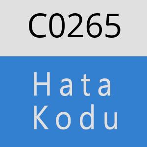 C0265 hatasi