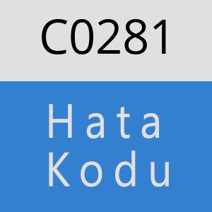 C0281 hatasi