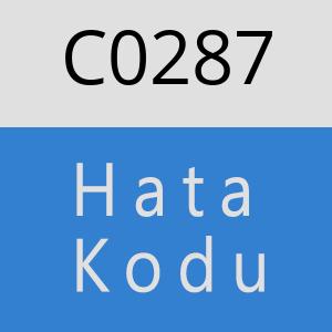 C0287 hatasi