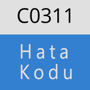 C0311 hatasi