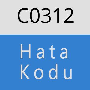 C0312 hatasi