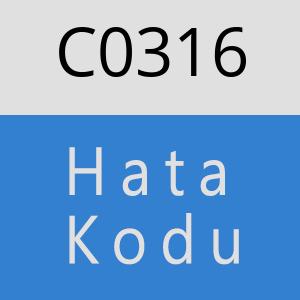 C0316 hatasi