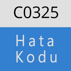 C0325 hatasi