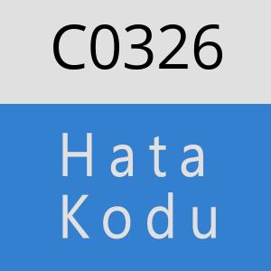 C0326 hatasi