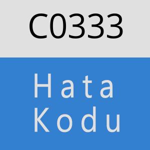 C0333 hatasi