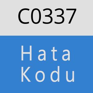 C0337 hatasi