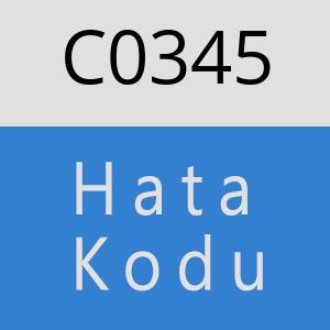 C0345 hatasi